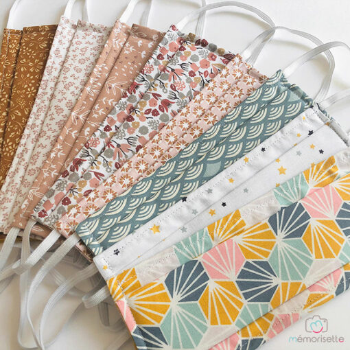 Masque barrière Afnor en tissu lavable pour adulte/enfant – Image 9