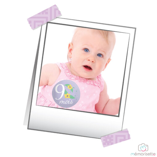 Lot de 14 stickers fille "Ma 1ère année" - Fleurs – Image 2